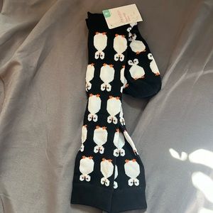 knee high cute penguin socks